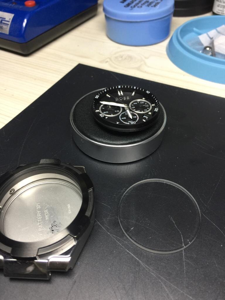 Hugo Boss HB.280.1.34.2885 5.904.738 in for glass battery and polish from Sauchie Clackmannanshire Watches Fixed Watch Repairs Latest Watch News Watch Hub
